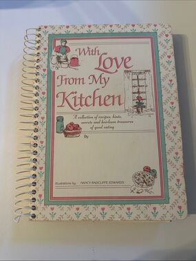 With Love From My Kitchen - Pink & Teal Spiral Recipe Journal